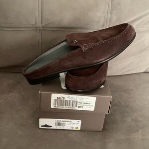 Franco Sarto Brown Suede Slip-On Mules